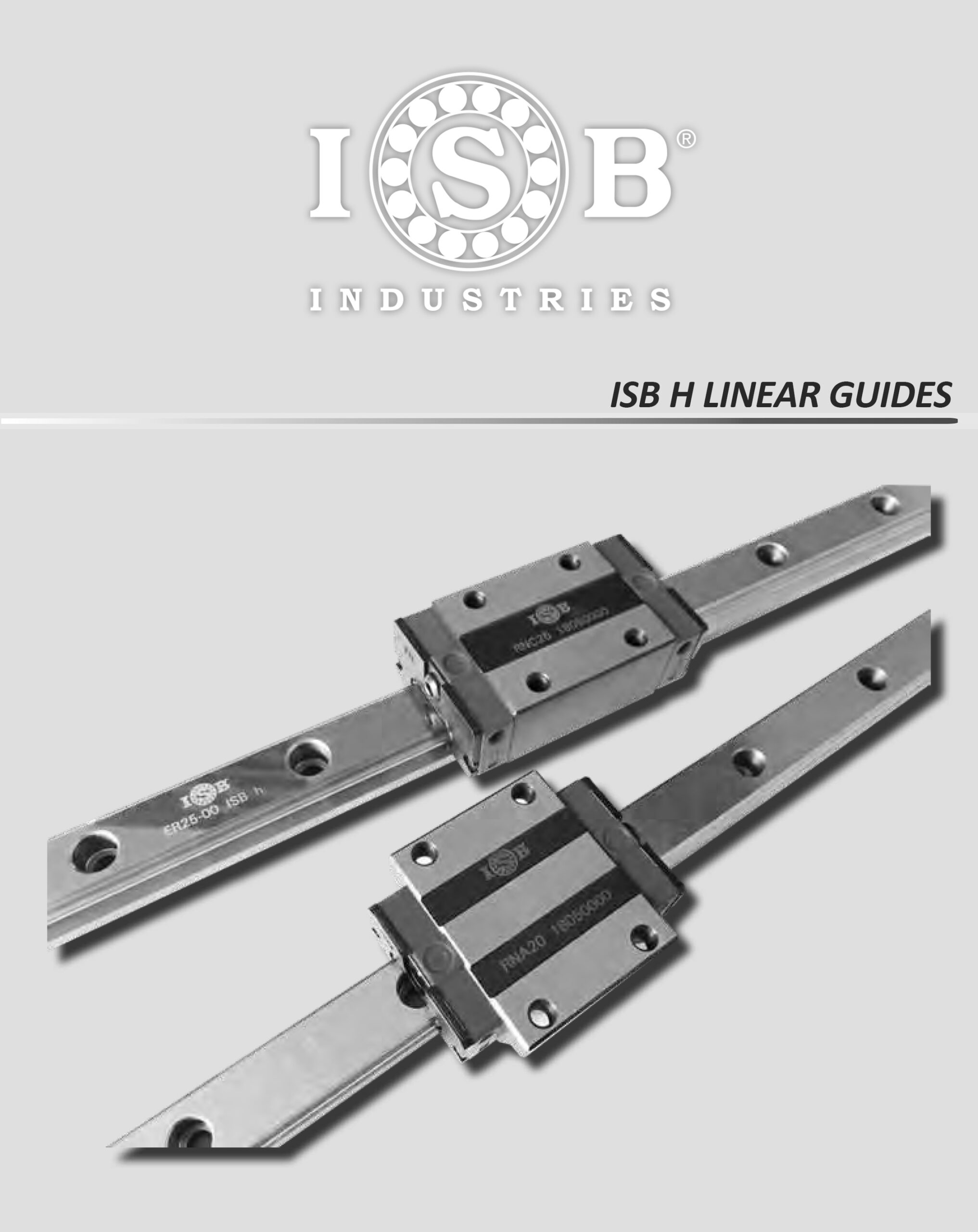1. Guias y patines lineales ISB H ISB