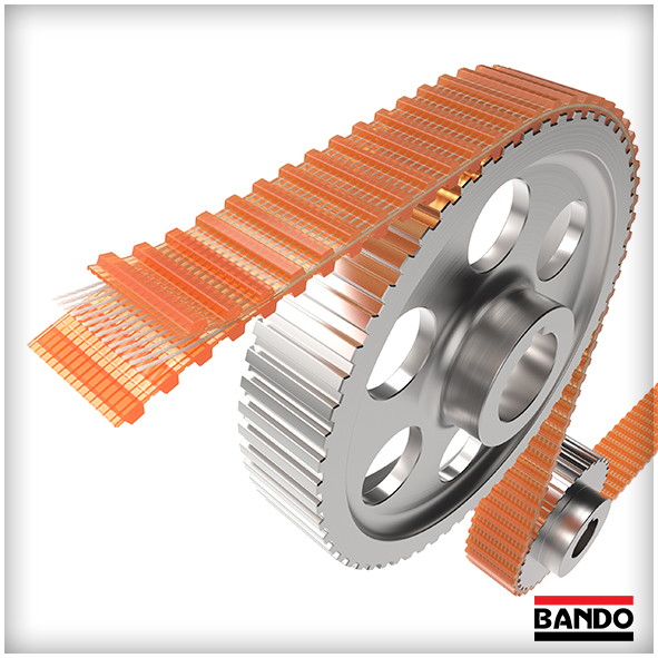 Correas BANDO Sincronas de Poliuretano (simples dobles) con cables de acero o Kevlar - ISB IBERICA