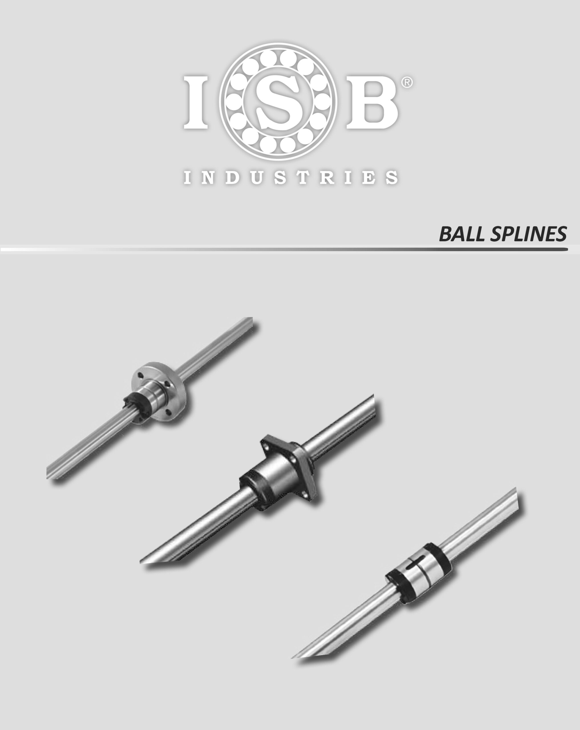 Ejes lineales estriados ISB